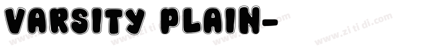 Varsity Plain字体转换